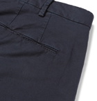 Boglioli - Storm-Blue Stretch Cotton and Linen-Blend Suit Trousers - Storm blue