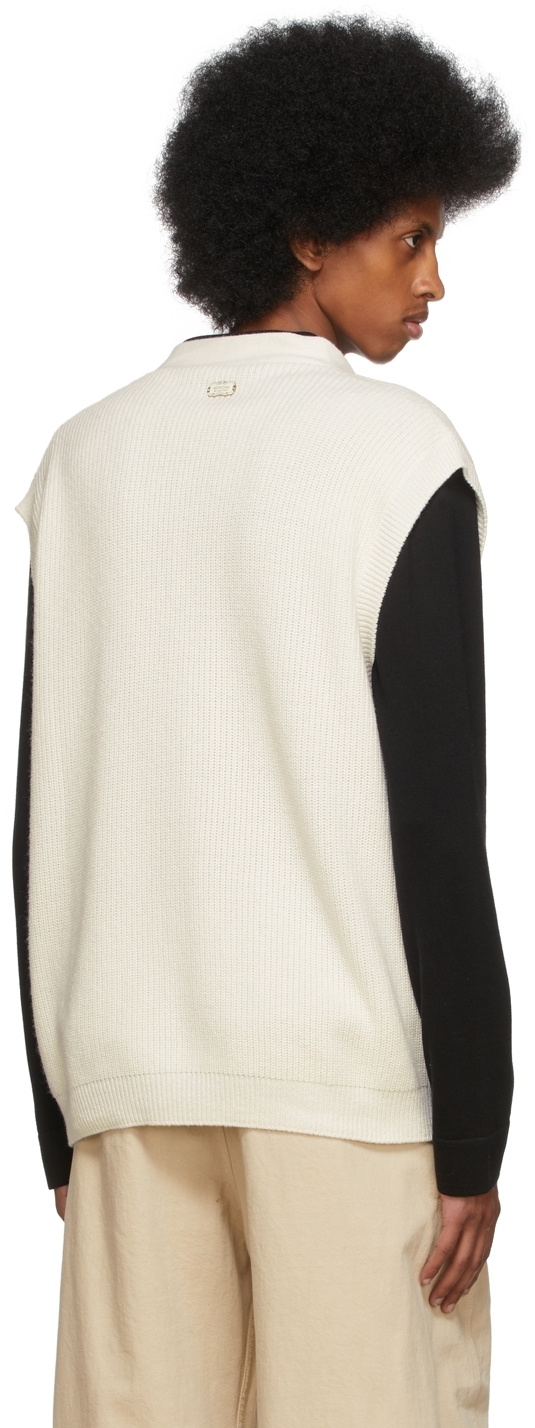 Agnona Off-White Vest Cardigan