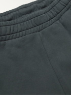 7 DAYS ACTIVE - Monday Wide-Leg Logo-Print Organic Cotton-Jersey Shorts - Black