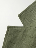 GENERAL ADMISSION - Checked Cotton-Twill Jacquard Suit Jacket - Green