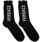 Versace Black Ruffles Socks