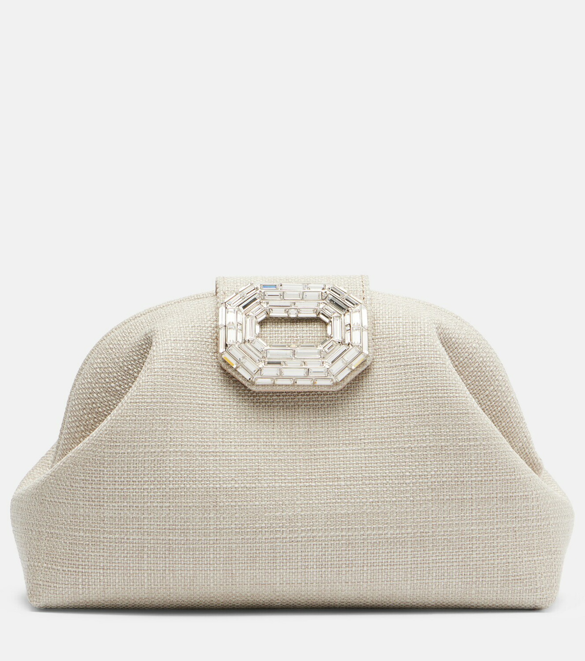Amina Muaddi Camelia embellished clutch
