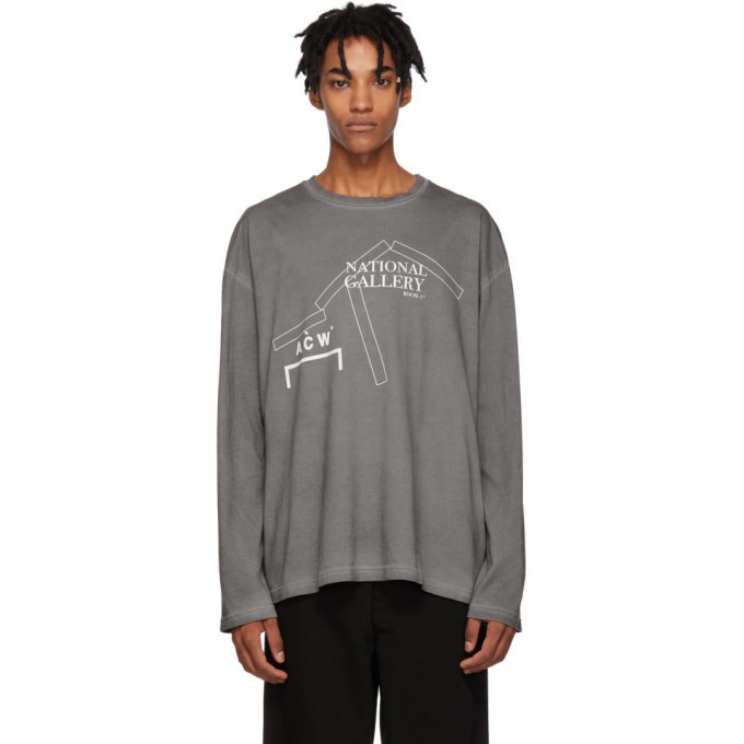 Photo: A-Cold-Wall* Grey National Gallery Long Sleeve T-Shirt