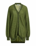 Manila Grace Womens Cardigan in Green