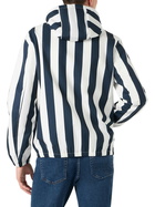 MC2 Saint Barth Man Hooded Lightweight Windbreaker With Striped Print