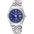 Gevril West Village Automatic Blue Dial Mens Watch 48970B