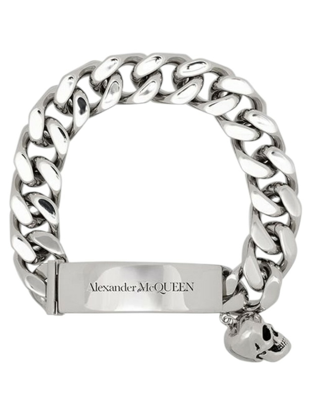 Photo: Alexander McQueen Silver Tone Skull Chain Bracelet