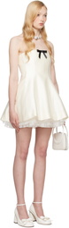 SHUSHU/TONG SSENSE Exclusive Bridal Capsule Strapless Puffy Minidress