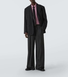 Acne Studios Logo embroidered wide-leg pants