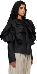 Comme des Garçons Black Ruffled Jacket