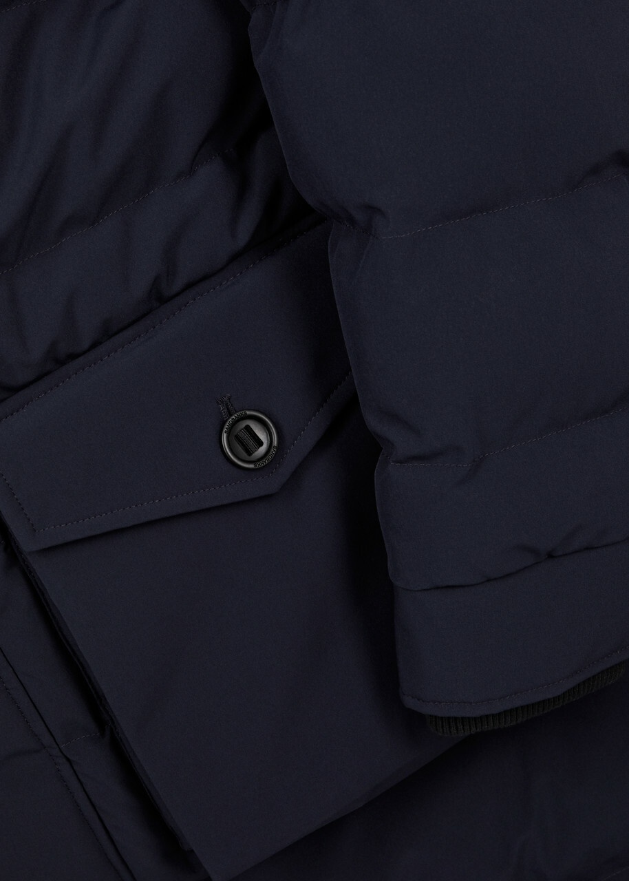 Sandbanks Branksome Quilted Shell Coat Navy