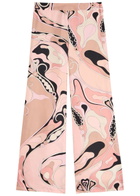 Pucci Orchidee Printed Silk-twill Trousers Multi Print