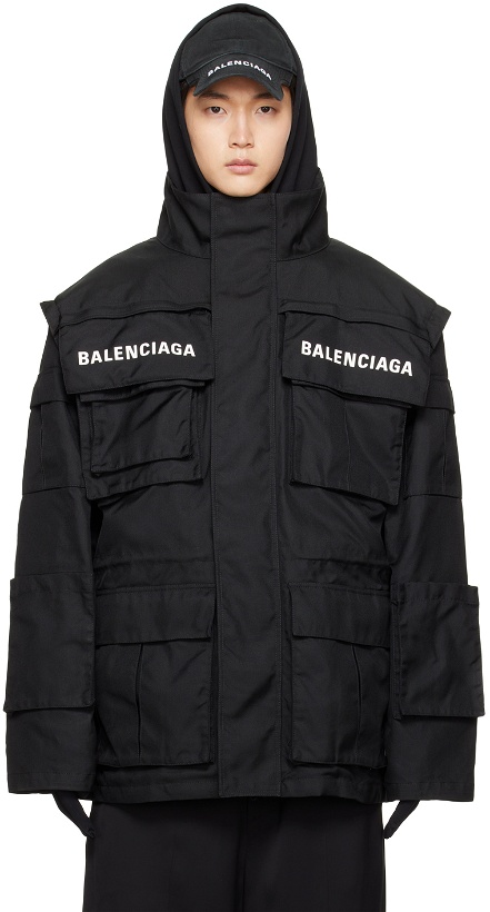 Photo: Balenciaga Black All In Coat