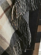 Johnstons of Elgin - Fringed Checked Double-Faced Wool Blanket