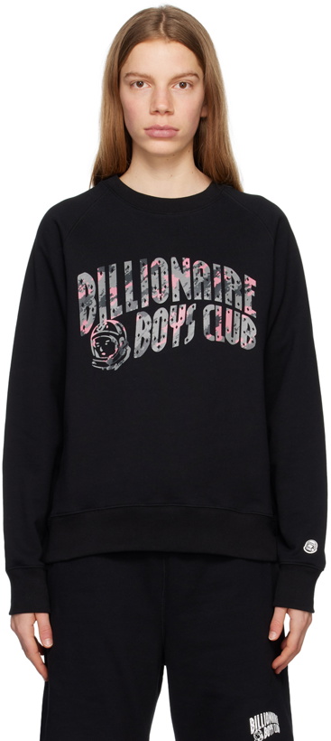 Photo: Billionaire Boys Club Black Camo Arch Logo Sweatshirt
