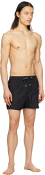 Balmain Black Patch Swim Shorts