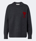Ami Paris Ami de Cœur virgin wool sweater