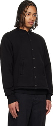Les Tien Black Moto Coaches Jacket