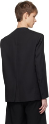 ATTACHMENT Black Y-Neck Blazer