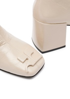 Courrèges 75 Crinkled Vinyl Knee-high Boots Taupe