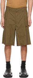 Moncler Genius 2 Moncler 1952 Khaki Cotton Poplin Shorts