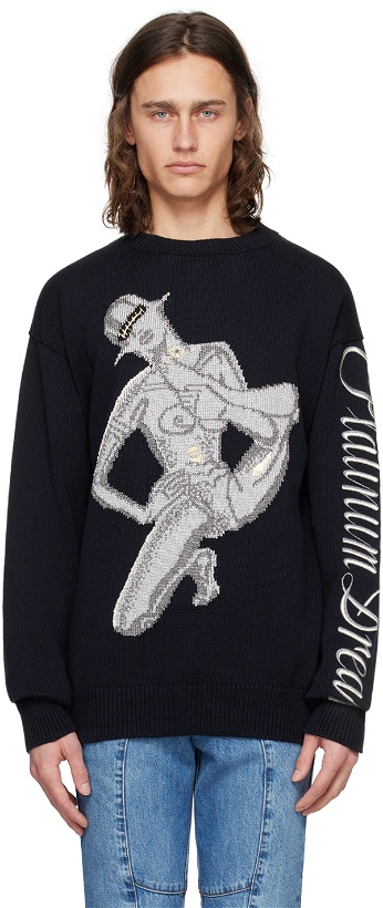 Photo: Stella McCartney Black Embroidered Sweater