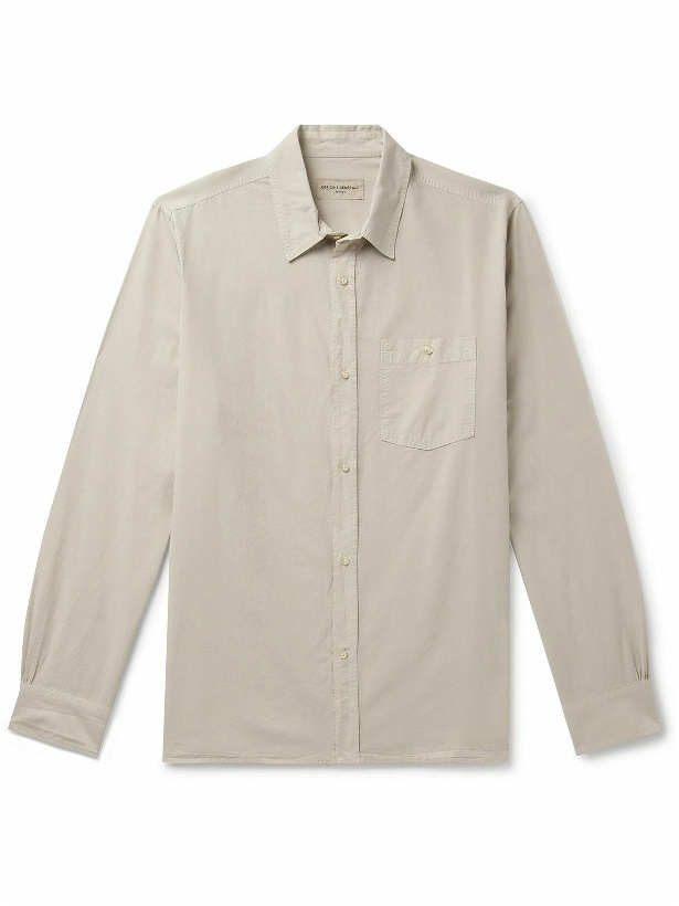 Photo: Officine Générale - Alex Lyocell and Cotton-Blend Shirt - Neutrals
