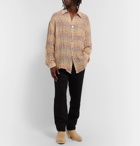 Our Legacy - Borrowed Oversized Checked Linen Shirt - Neutrals