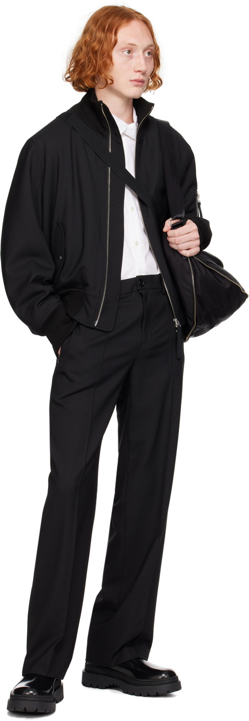 Helmut Lang Black Relaxed Trousers