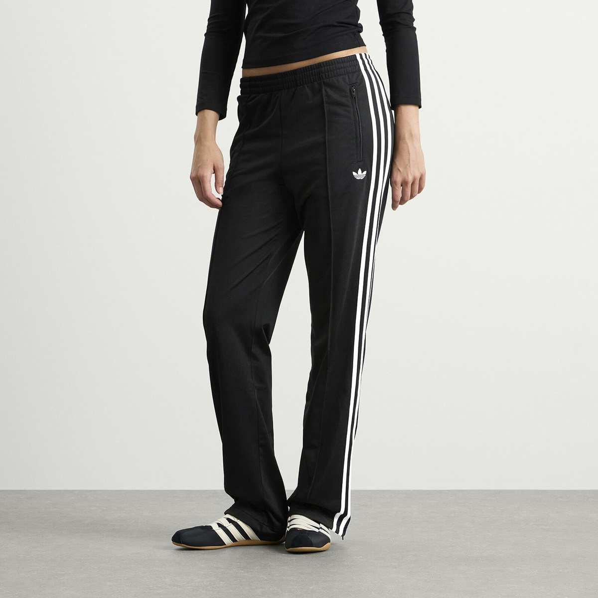 Adidas Women's Firebird Classic Track Pant in Black/White