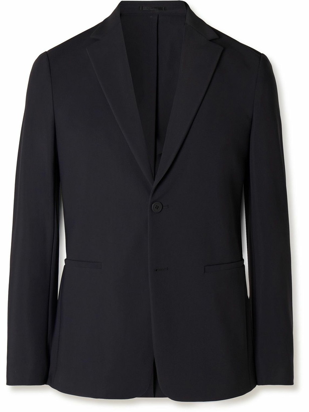 Photo: Theory - Clinton Precision Ponte Blazer - Blue