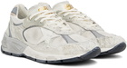 Golden Goose Gray & White Dad-Star Sneakers