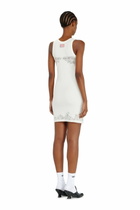 Diesel Mini tank dress with devoré lace effect - Dresses Womens in White