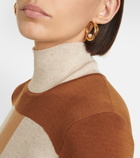 Chloé Darcey pearl gold-plated hoop earrings