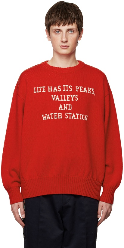 Photo: Undercover Red Crewneck Sweater