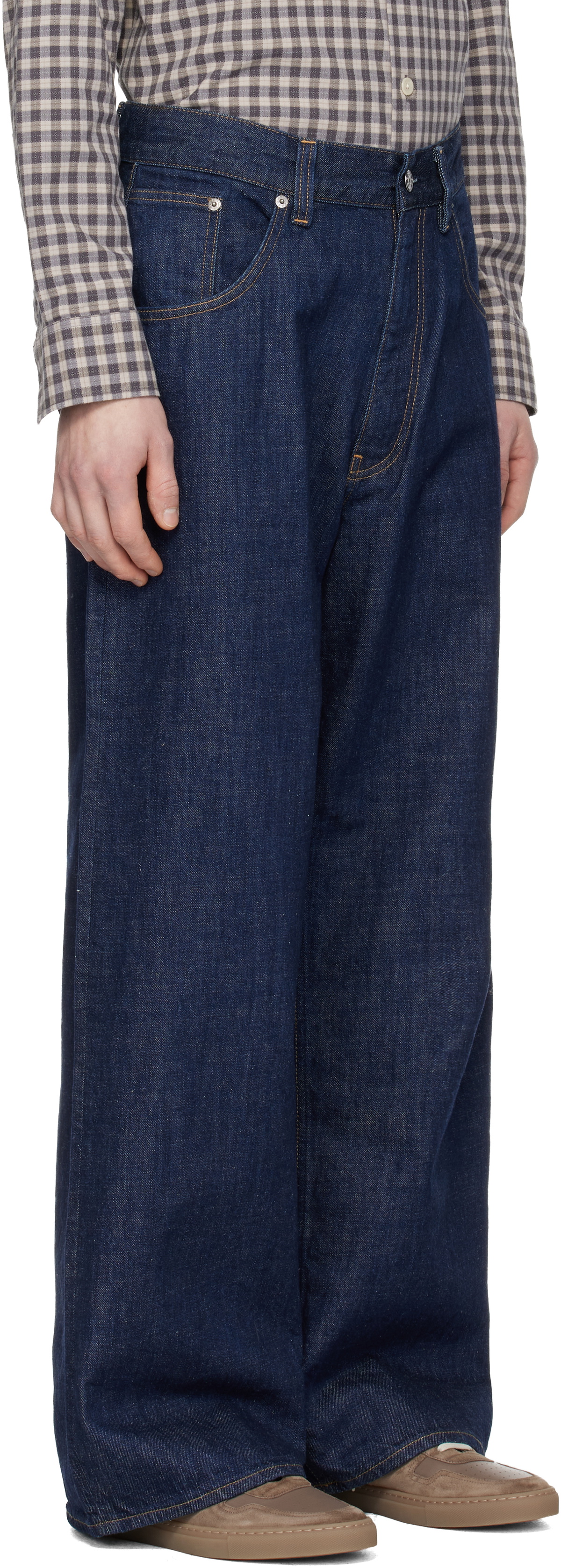 Sunflower Navy Super Wide Jeans