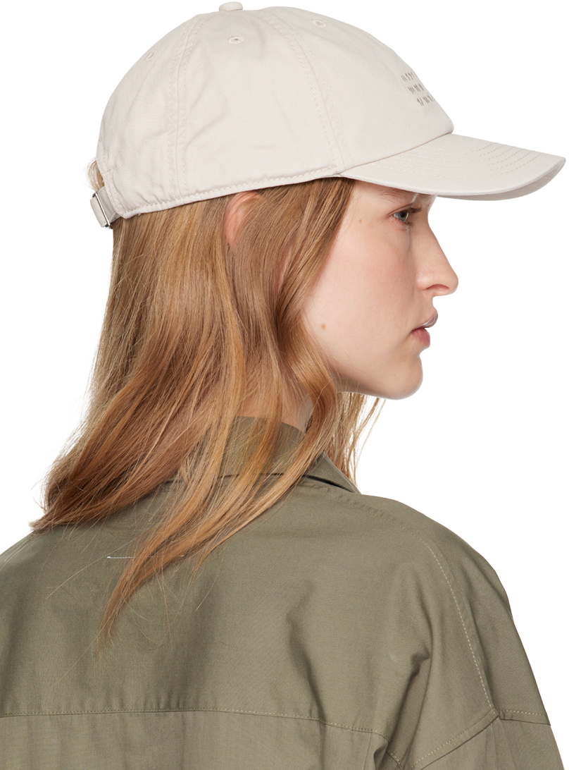 MM6 Maison Margiela Off-White Baseball Cap