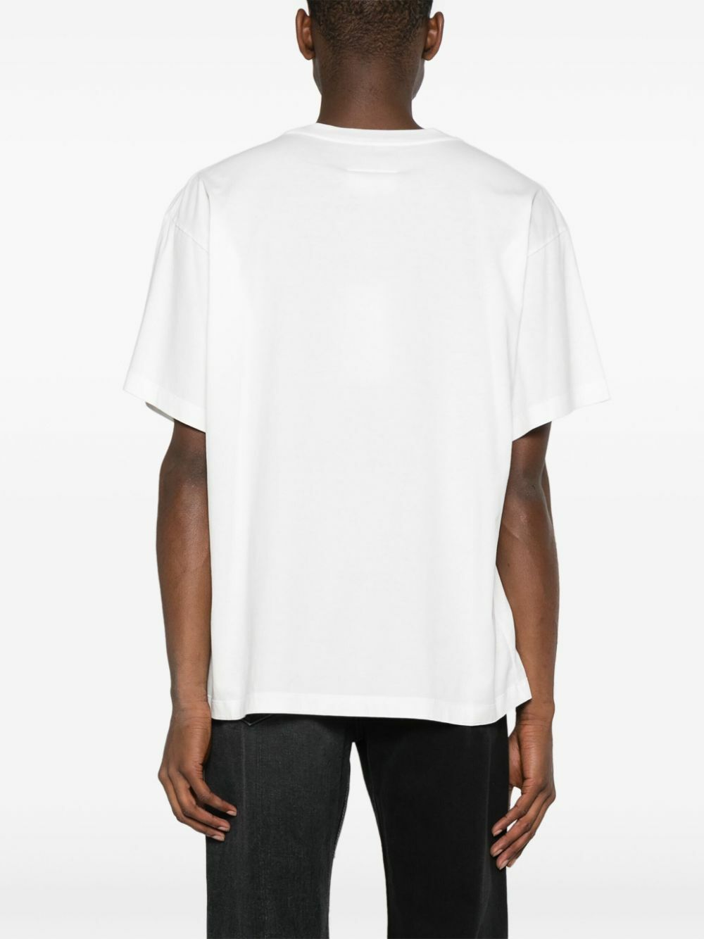 MM6 Maison Margiela White Invitation-Print Cotton T-Shirt