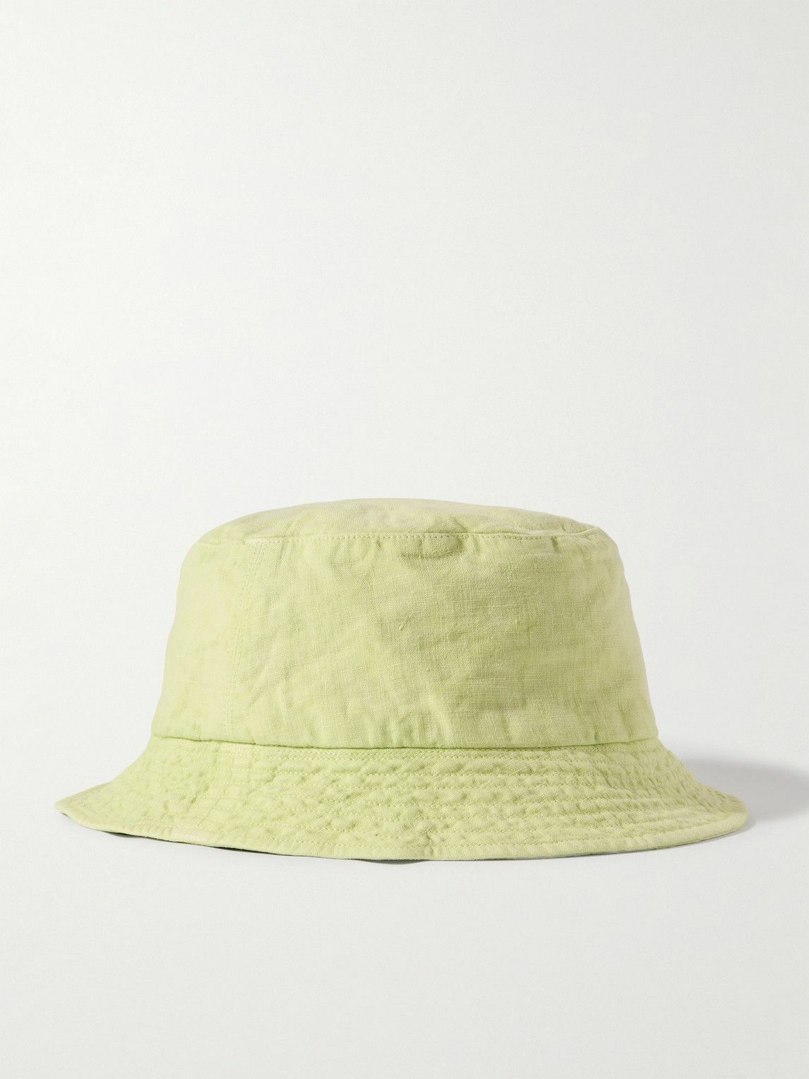 Vilebrequin - Bohème Logo-Embroidered Linen Bucket Hat - Green