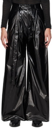 Parnell Mooney SSENSE Exclusive Black Pleated Trousers