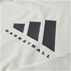 Adidas Basketball Back Logo Hoodie in Talc