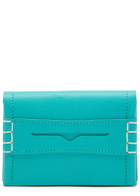 JW Anderson Loafer Leather Card Holder - Turquoise - One Size