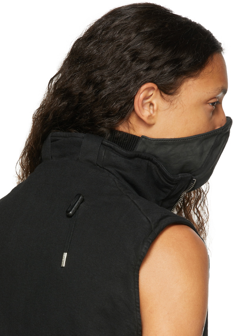 Boris Bidjan Saberi Black Horse Leather Face Mask Boris Bidjan Saberi