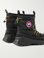 Canada Goose - Toronto Suede-Trimmed Quilted Shell Boots - Black