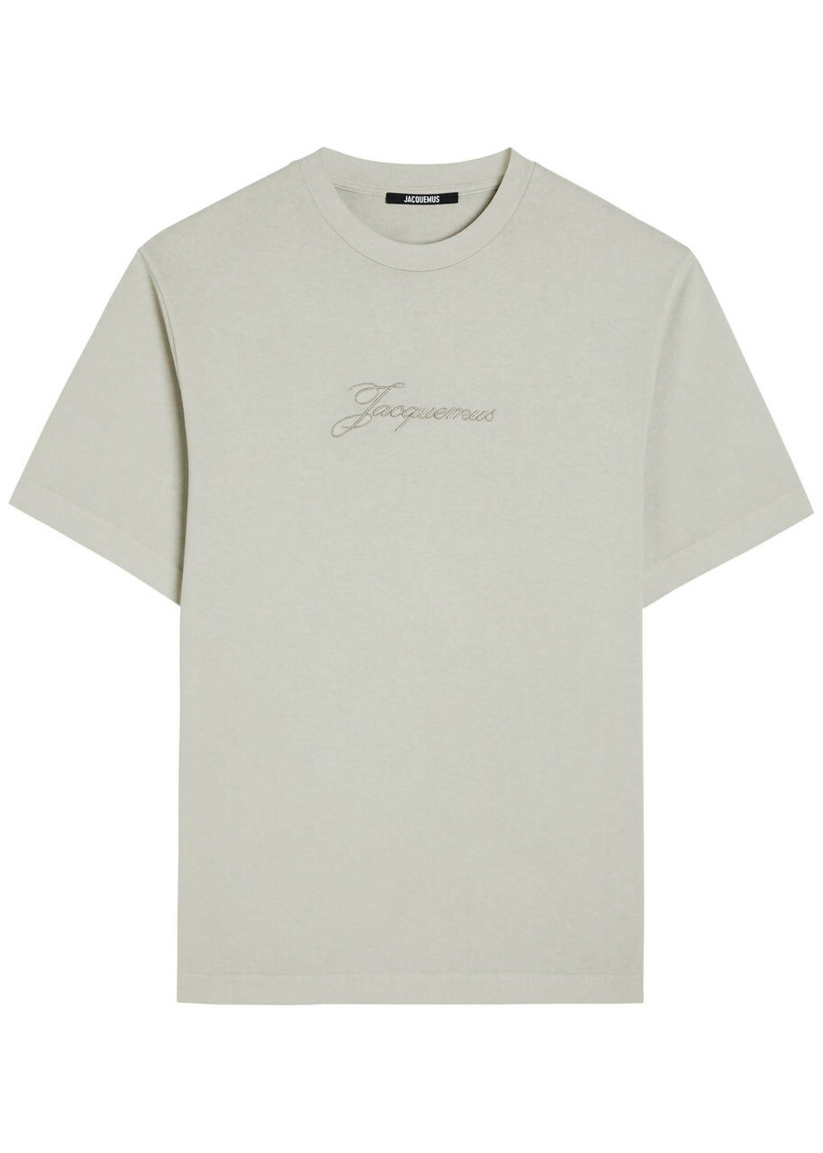 Jacquemus - Vague Logo-Print Cotton-Jersey T-Shirt - White Jacquemus Jacquemus - Vague Logo-Print Cotton-Jersey T-Shirt - White Jacquemus