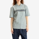 Gramicci Women's Zip Up Wave Shirt in Pacific Plaid