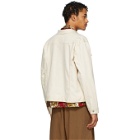 Naked and Famous Denim Off-White Denim Natural Seed Jacket