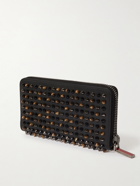 Christian Louboutin - Spiked Leather Zip-Around Wallet