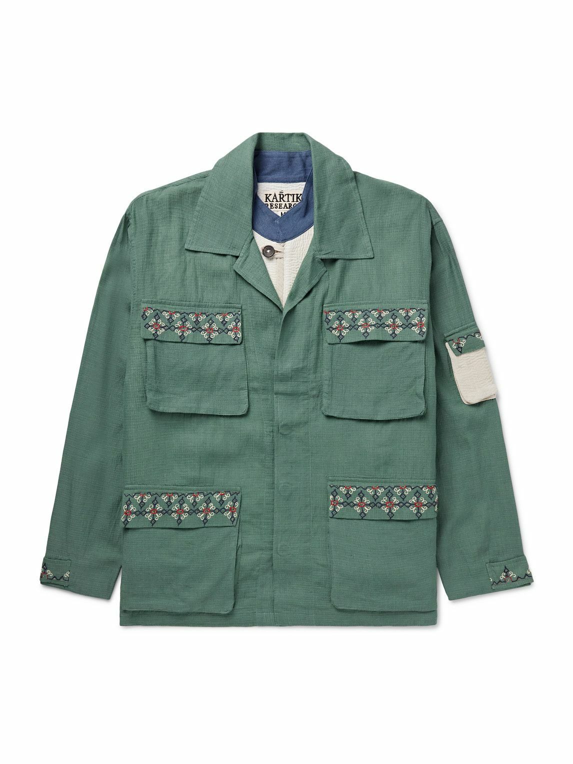 Kartik Research - Embroidered Cotton-Ripstop Jacket with