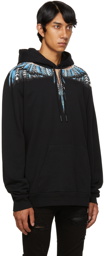 Marcelo Burlon County of Milan Black Grizzly Wings Hoodie